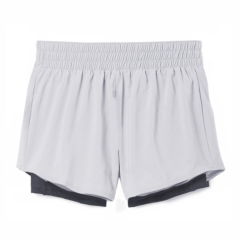 (Feminino) Shortinho Fit Duplo - Branco